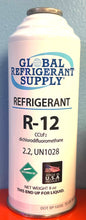 R12 Refrigerant, Dichlorodifluoromethane, 8 oz. Can
