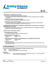 R32 Refrigerant SDS Sheet