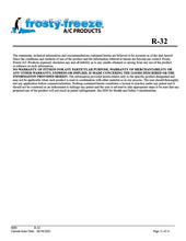 R32 Refrigerant SDS Sheet