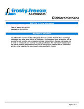 R30 Refrigerant SDS Sheet