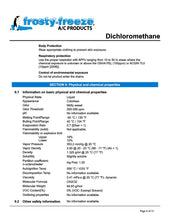 R30 Refrigerant SDS Sheet