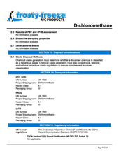 R30 Refrigerant SDS Sheet