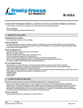 R410a Refrigerant SDS Sheet