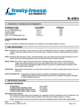 R448a Refrigerant SDS Sheet