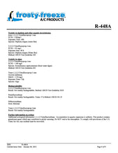 R448a Refrigerant SDS Sheet