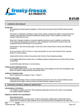 R454b Refrigerant SDS Sheet