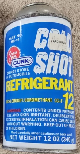 R12 Refrigerant, COLD SHOT, 12 oz. Can