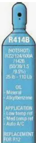 R414b, Refrigerant, 8 oz., (Hot Shot) Fast Same Day UPS Shipping & In-Stock!
