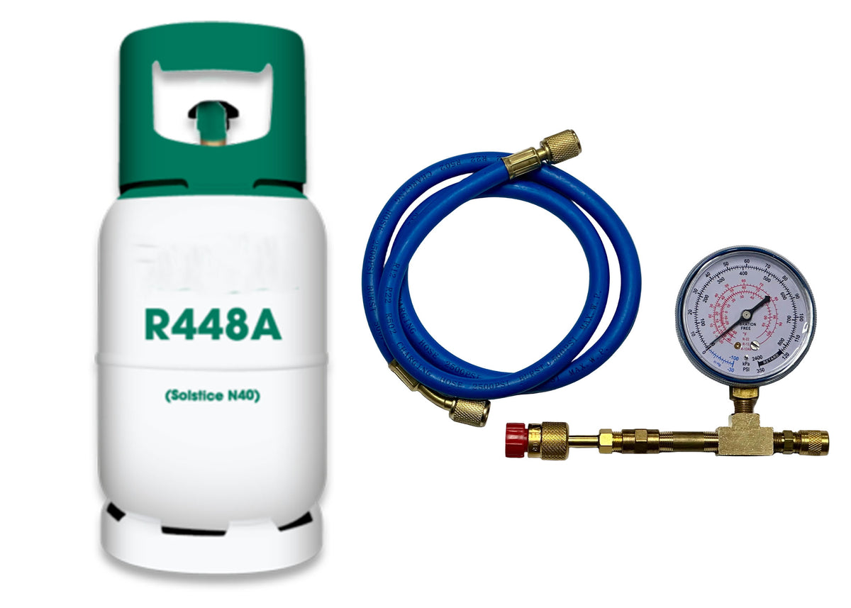 R448a Refrigerant, 5 Lb., Professional Check & Charge-It Kit – Frosty ...