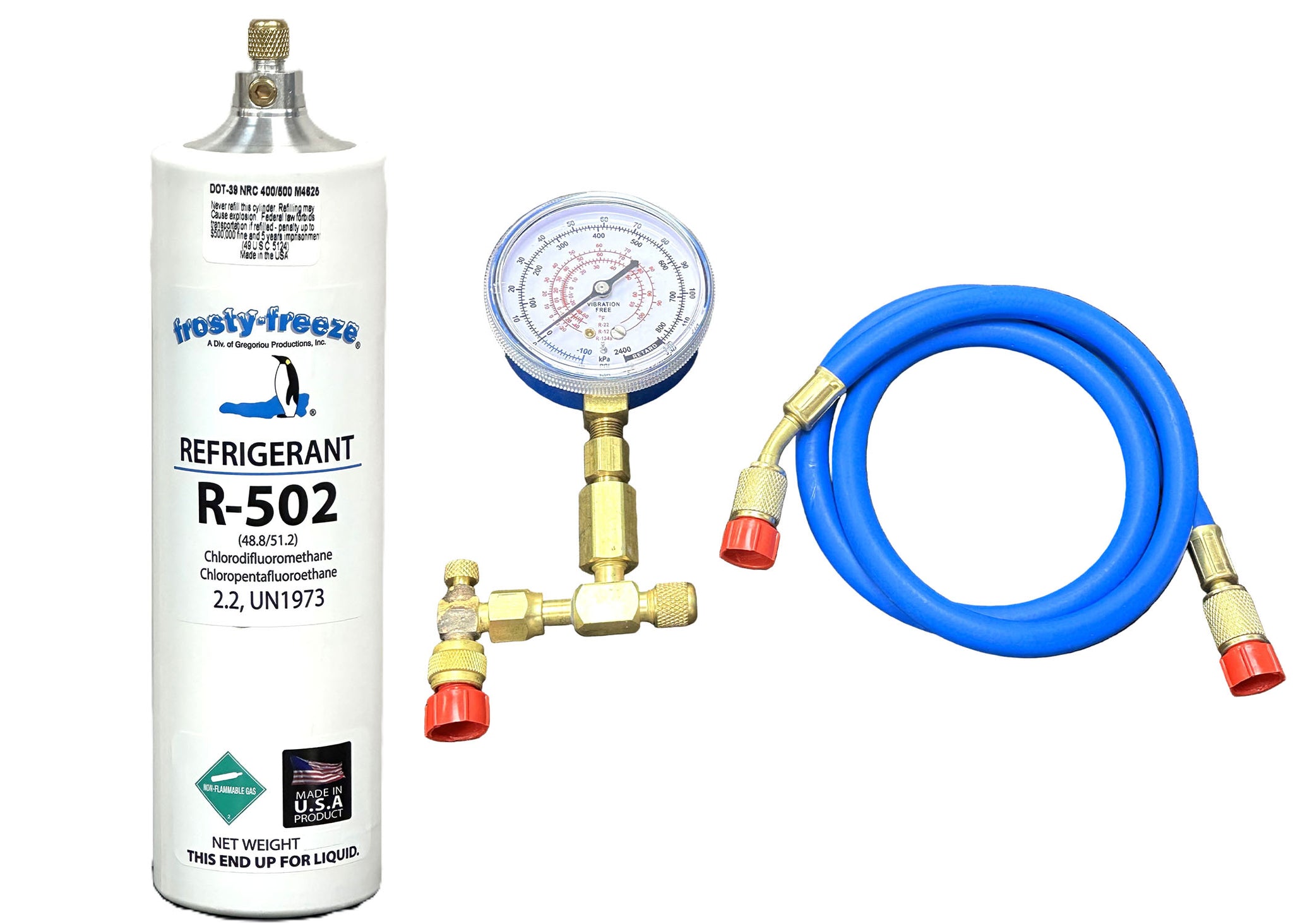R502, 16 oz., Refrigerant Professional Check & Charge-It Kit – Frosty ...