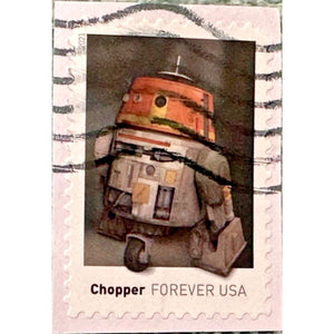 USA Forever Stamp First Class USA Star Wars Droid Chopper 2021 # 546-12425