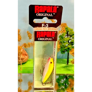 Rapala "Original Finnish Minnow" F-3 Floating Made of Balsa F03 SFC, 1/16 oz.