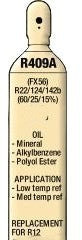 R409a, 8 oz., Refrigerant, Drop-In R12 Replacement, Fast Same Day Shipping