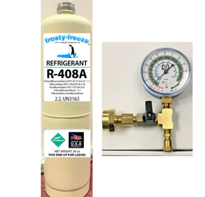 R408a, 28 oz. Can. CGA600 Top, Replacement for R502 Med. & Low Temp. Applications