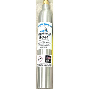 R744 Refrigerant, Carbon Dioxide, CO2, UN1013, Class 2, 14.5 oz. CGA320 Valve