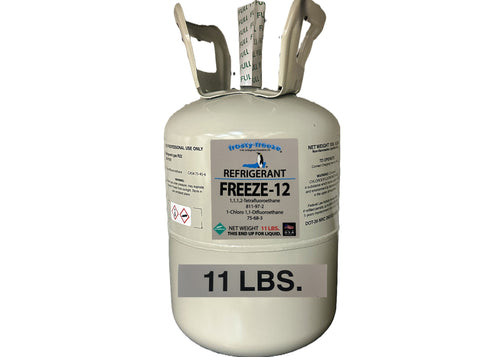 FREEZE 12, R-12, R12 REPLACEMENT, NON-FLAMMABLE NO CFC'S, 11 Lb. Cylinder