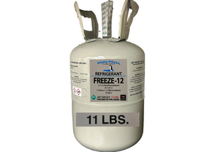 FREEZE 12, R-12, R12 REPLACEMENT, NON-FLAMMABLE NO CFC'S, 11 Lb. Cylinder