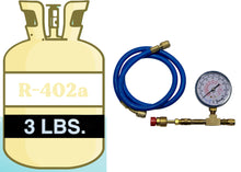 R402a, (HP80), 3 Lbs., Refrigerant Professional Check & Charge-It Kit