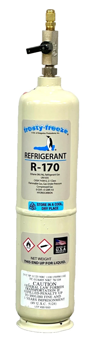 R170 Refrigerant 18 oz., Ultra-Low-Temperature, Replaces R13, R23, R50 ...