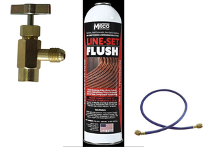 R11, 2 Lb. Can, Refrigerant For Line Flushing For A/C & Refrigeration Systems & Taper-Hose