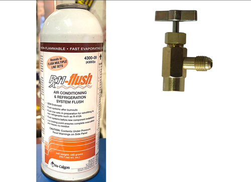 R11, 15.7 oz. Can, Refrigerant For Line Flushing For A/C & Refrigeration Systems & Taper
