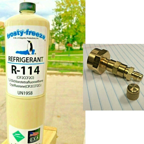 R114, Dichlorotetrafluoroethane, Refrigerant, 10 oz. Disposable Can, R114