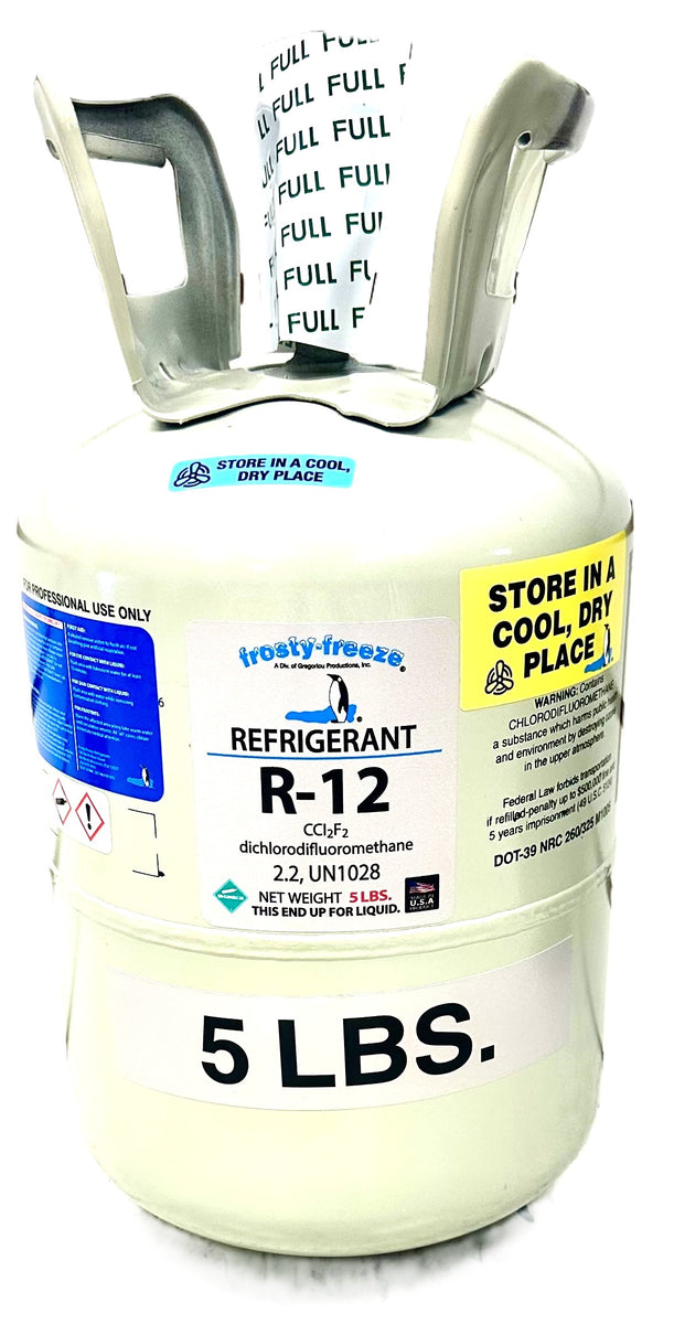 Refill R512 R12 Refrigerant 5 Lbs., PURE & VIRGIN, 100% R12 Factory Sealed Fast Sa ...