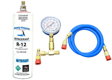 R12, Refrigerant, (FREON 12), 28 oz. Professional Check & Charge-It Kit
