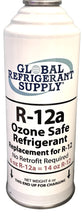 R12a Refrigerant 4 oz. Can, Ozone Safe Refrigerant R12 Replacement