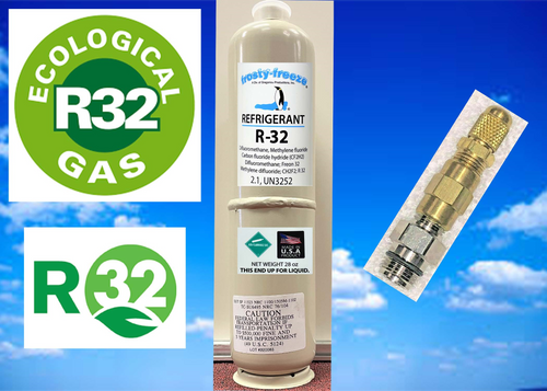 R32, R-32, Refrigerant, (1) 28 oz. Can Low Global Warming Potential, Alternative to R410A