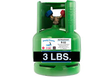 R32 Refrigerant, 3 Lbs. Cylinder, Factory Sealed, Both Liquid & Vapor Valves