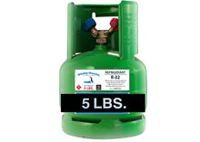 R32 Refrigerant, 5 Lbs. Cylinder, Factory Sealed, Both Liquid & Vapor Valves