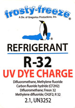 R32 Refrigerant, 28 oz. with U.V. Dye Charge Leak Locator