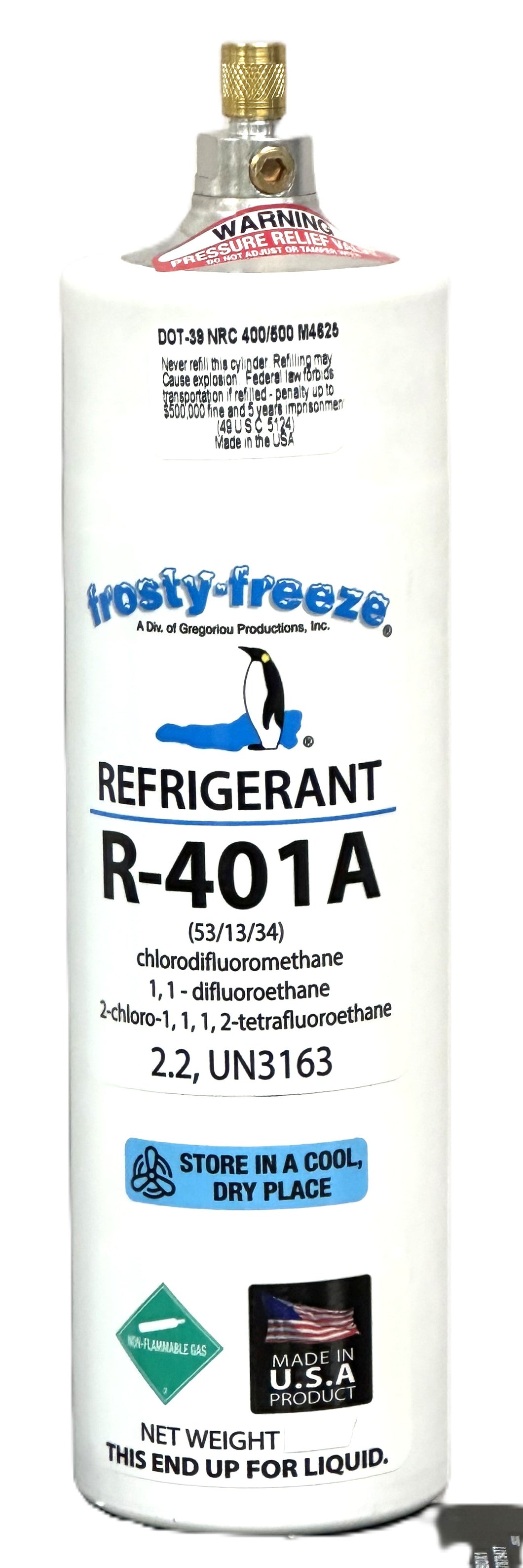 R401a, Refrigerant 10 oz., (MP39) Fast Same Day UPS Shipping & IN-STOCK!
