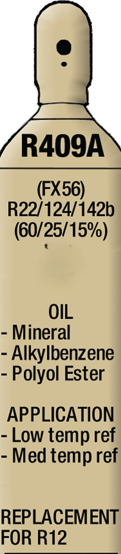 R409a, HCFC, 5 Lbs. A Retrofit Blend for R-12 Refrigeration