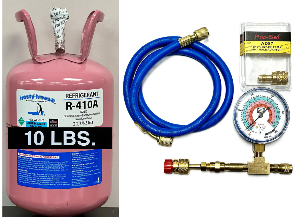 R410a, Refrigerant, 10 lb. Can, 410a, Professional Check & Charge