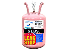 R410a, LEAK STOP-Refrigerant, 5 lb. Can, 410a, Factory Sealed, System Leak Sealer
