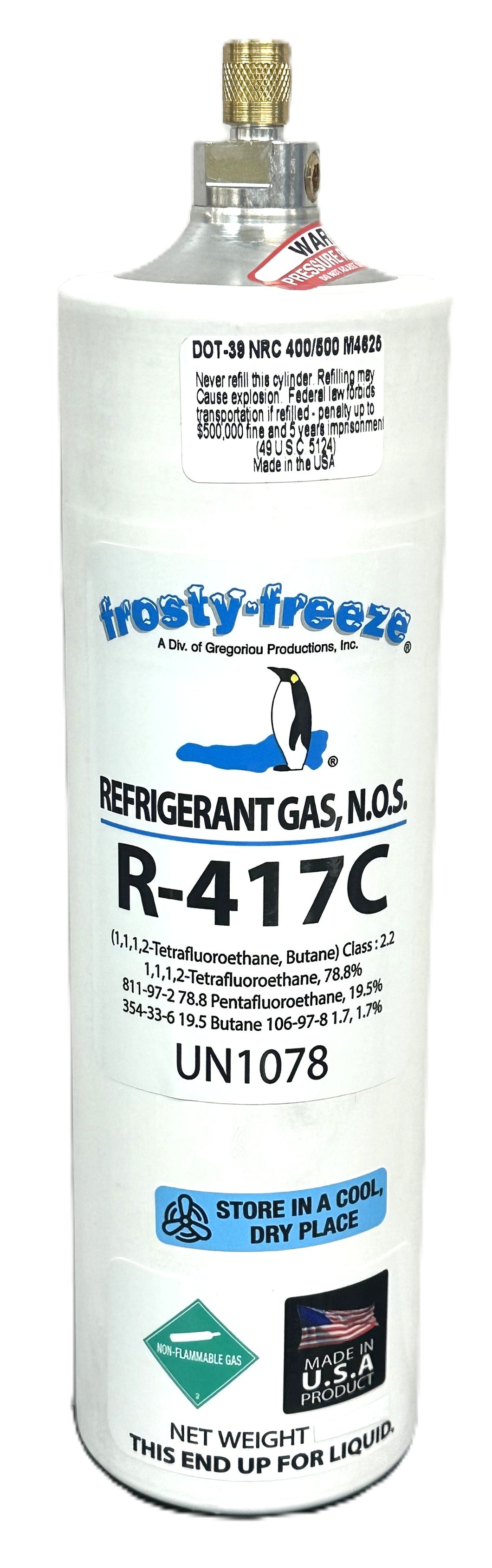 R417c, 14 oz., Refrigerant, Same as HOT SHOT II, Fast Same Day UPS Shipping!