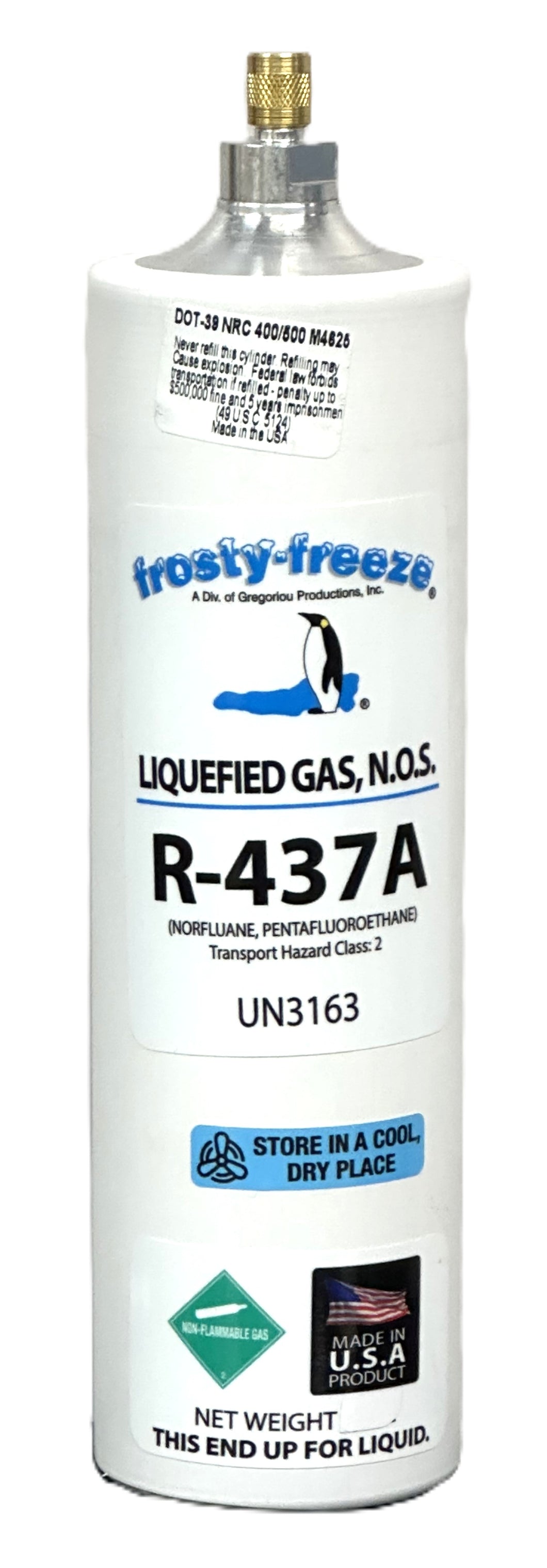 R437a, 14 oz., (MO49) R12 Refrigerant Replacement, Fast Same Day Shipping