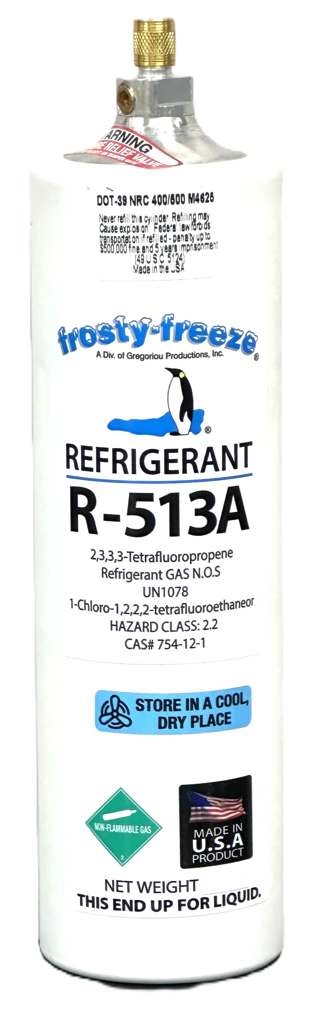 R513a, 18 oz.. same as Opeton XP10, FFO, Replaces R134a