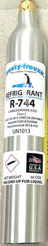 R744 Refrigerant, 14.5 oz., Carbon Dioxide, CO2, UN1013, Class 2, Hi Pressure