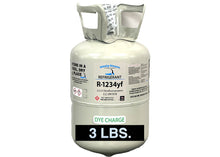 R1234yf, 3 Lbs., with UV DYE CHARGE Leak Locator  Refrigerant Factory Sealed