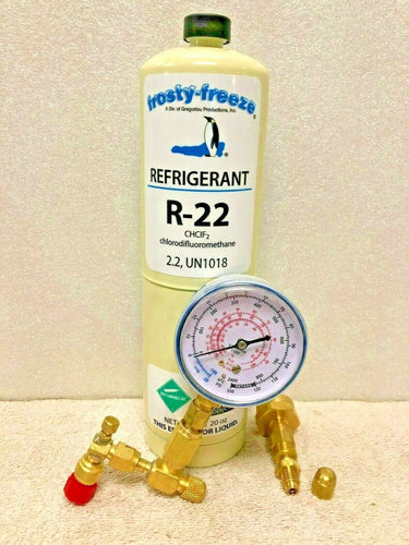 R22, R-22, Refrigerant 22, Air Conditioning, Refrigeration, 20 oz Can, Kit A1