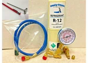 R12, R-12, Refrigerant, Dichlorodifluoromethane, Disposable 20 oz Can, Kit C