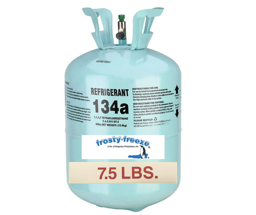 R134a Refrigerant, 7.5 Lbs., Factory Sealed, Same day Shipping