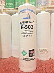 R502, R-502, Refrigerant 502, New, Virgin, Net Wt. 28 oz. Can, 1/4" MF, Kit 712