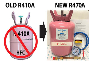 R470a (HFO) 11 lb., "NO-HFC's" EPA Approved, Pro-Kit, Includes DIY Instructions