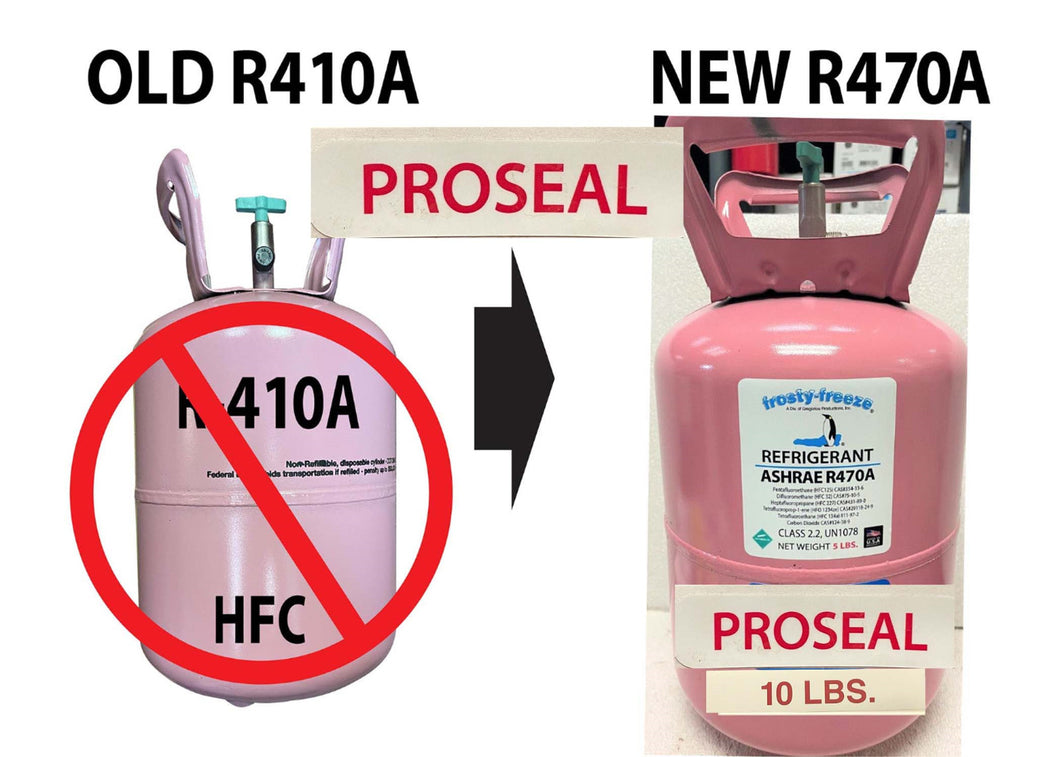 R470a (HFO) 10 lb NO-HFC's EPA, SNAP & ASHRAE Approved, System Sealer LEAK STOP