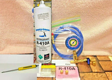 Refrigerant 410a, R410a, Recharge Kit, Check & Charge-It Gauge, Hose, Valve Tool