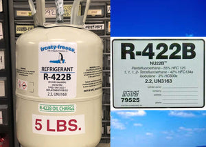 R--22 Drop-In Replacement, R422B, 5 lb Oil Charge, #1 Choice For R22 Refrigerant